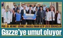 Prof. Dr. Mehmet Görmez Anadolu İmam Hatip Lisesi öğrencilerinden Gazze’ye umut taşıyan mektuplar