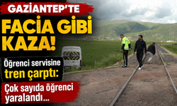 Gaziantep'te facia gibi kaza! Öğrenci servisine tren çarptı: Çok sayıda öğrenci yaralandı…