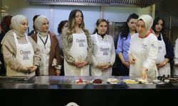 Gaziantep’te gastronomi kentinde anne adayları ve ebeler mutfakta buluştu