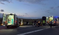 Birecik'te motosiklet devrildi: Karı-koca yaralandı