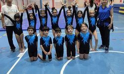 Gaziantepli minik cimnastikçiler kürsüyü kaptı! Turnuvaya damga vurdular