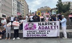 Narin Güran'ın ailesi mahkeme kararını protesto etti