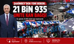 Gaziantep'te Şahinbey’den yeni rekor: 21 bin 935 ünite kan bağışı