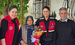 Gaziantep’te anneler gününde jandarmadan anlamlı ziyaret