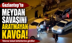 Gaziantep'te meydan savaşını aratmayan kavga! Yakalandılar… (VİDEO HABER)