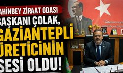 Şahinbey Ziraat Odası Başkanı Çolak, Gaziantepli üreticinin sesi oldu!