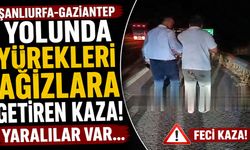 Şanlıurfa- Gaziantep Yolunda yürekleri ağızlara getiren kaza! Yaralılar var…