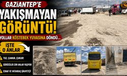 Gaziantep’e yakışmayan görüntü! Yollar köstebek yuvasına döndü… İşte o anlar