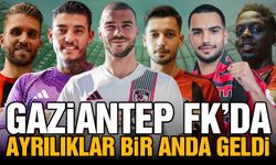 Gaziantep FK’da ayrılıklar bir anda geldi! 5 isim ile yollar ayrıldı