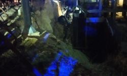Gaziantep’te otomobil inşaat çukuruna düştü: Yaralılar var! (VİDEOHABER)