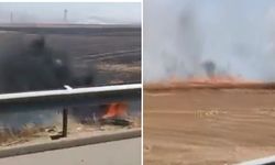Gaziantep’te korku dolu anlar! Tarım arazileri alevlere teslim oldu…