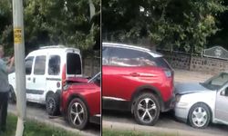 Gaziantep Mezarlık Kavşağı’nda zincirleme kaza! İşte o anlar…