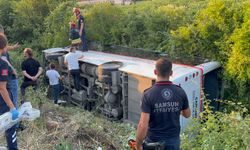 Özel halk otobüsü devrildi! Çok sayıda yaralı var…