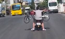 Gaziantep'te ilginç taşıma yöntemi: Görenler şaşkına döndü