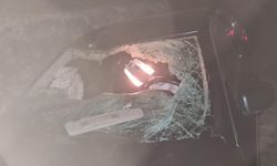 Feci kaza! Yola çıkan ineğe çarpan araç takla attı! 6 yaralı…