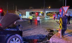 Kazaya karışan otomobil, çarpışmadan 200 metre sonra ancak durabildi
