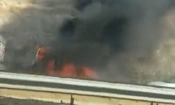 Gaziantep Çevre Yolu’nda şok olay! Alevlere teslim oldu