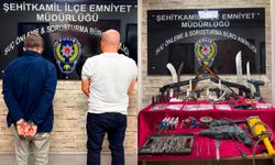Gaziantep'te 10 adet ruhsatsız silah ele geçirildi