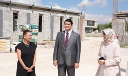 Gaziantep Otizm Vakfı Okulu inşaatında inceleme yaptılar…