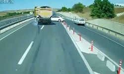 Tır şoförünün dikkati faciayı önledi: O anlar kamerada