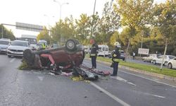 Gaziantep’te otomobil takla atarak karşı şeride geçti! Yaralılar var…