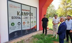 Rektör Doğan kampüsteki hizmet merkezlerini inceledi