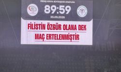 Filistin Özgür olana dek maç ertelendi! Çok yakında kaldığı yerden devam edecek!