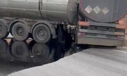 Gaziantep'te 2 tanker çarpıştı: Sürücüler yaralandı