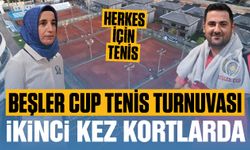 Beşler Cup Tenis Turnuvası ikinci kez kortlara çıkıyor