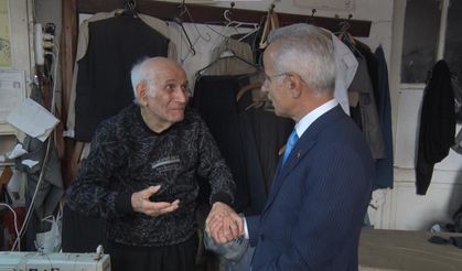87 yaşındaki terzi ile Bakan Uraloğlu’nun diyaloğu gülümsetti! Video haber…