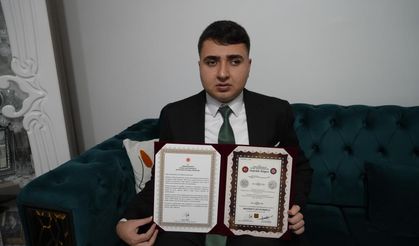 Gaziantep’te Kur'an-ı Kerim ile aydınlanan yaşam! Görme engelli genç 1 yılda hafız oldu