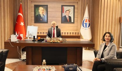 Rektör Doğan, Tübitak 1005 projesinin yürütücüsü Prof. Dr. Özlem Ovayolu’nu kabul etti