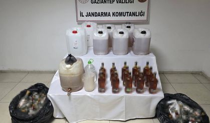 Gaziantep'te 135 litre sahte alkol ele geçirildi