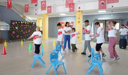 Gaziantep’te spor festivali, özel gereksinimli öğrencilerin yüzünü güldürdü