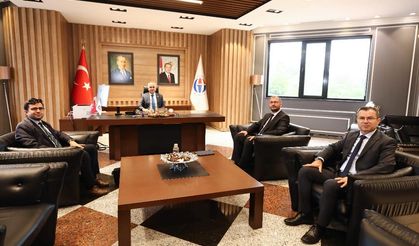 Aselsan Gaziantep Genel Müdürü Ateş’ten Rektör Doğan’a ziyaret! Değerlendirmelerde bulunuldu