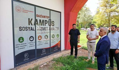 Rektör Doğan kampüsteki hizmet merkezlerini inceledi