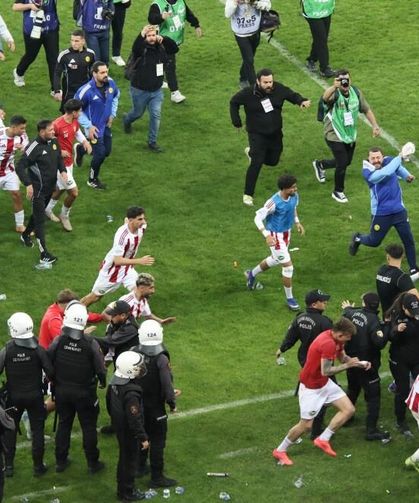 Eskişehir'de olaylı play-off