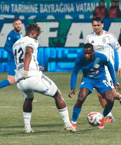 Çaykur Rizespor: 2 - Beşiktaş: 2 (Maç Özeti)