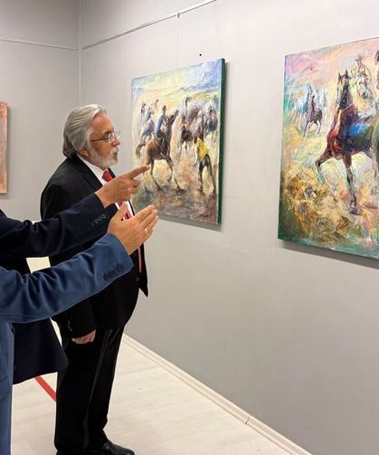 Vahid Novruzov Sanko Sanat Galerisi’nde sergi açtı