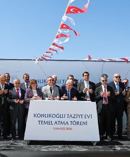 Konukoğlu taziye evinin temeli atıldı