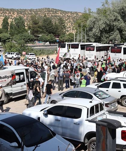 "Filistin Konvoyu" Mardin'e ulaştı