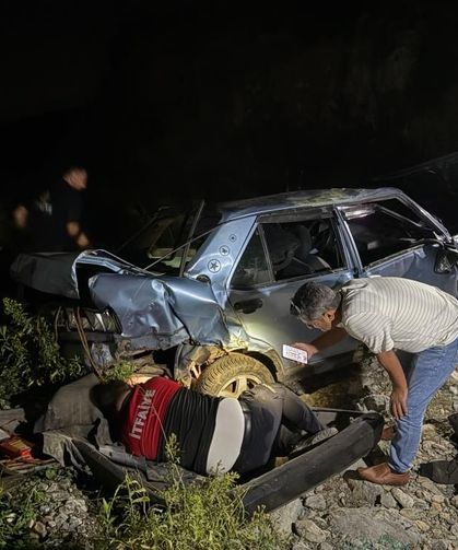 Gaziantep plakalı otomobil Osmaniye’de köprüden uçtu: 1 yaralı