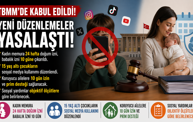 Beklenen kararlar meclisten geçti! Sosyal medyaya yaş sınırı ve doğum izni…