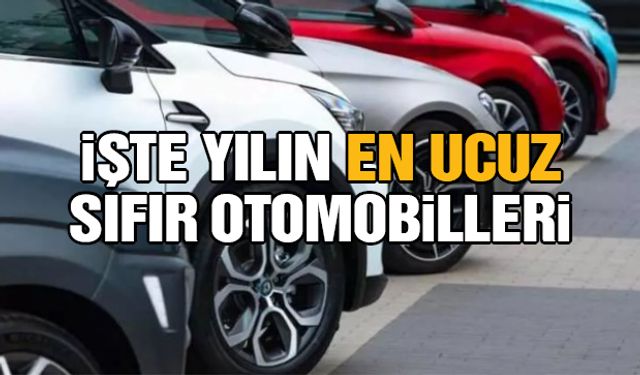 İşte yılın en ucuz sıfır otomobilleri