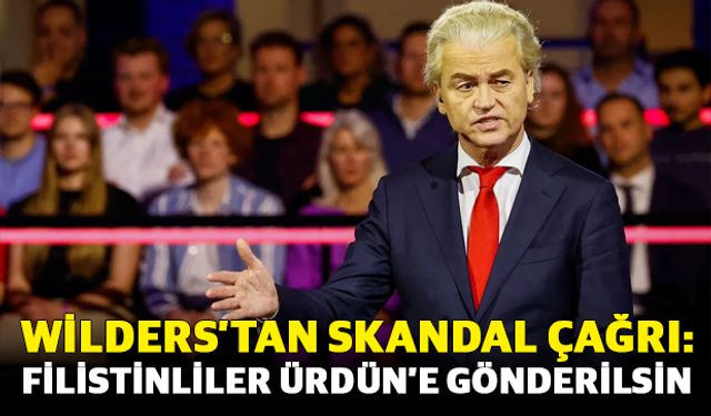 Wilders’tan skandal çağrı: Filistinliler Ürdün’e gönderilsin