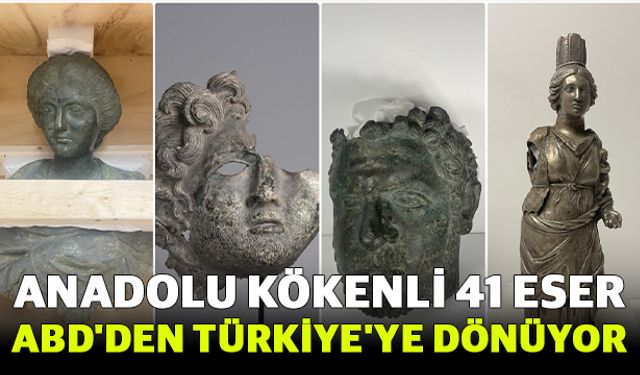 Anadolu kökenli 41 eser ABD'den Türkiye'ye dönüyor