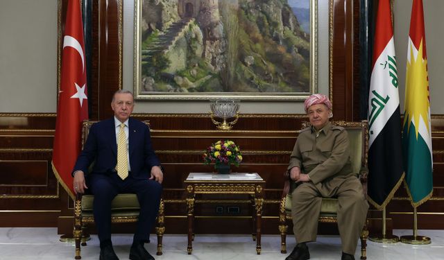 Cumhurbaşkanı Erdoğan, Mesut Barzani’yi Kabul Etti