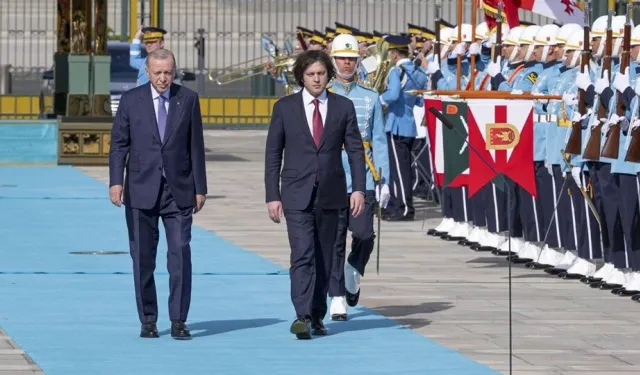 Cumhurbaşkanı Erdoğan, Kobakhidze'yi Resmi Törenle Karşıladı