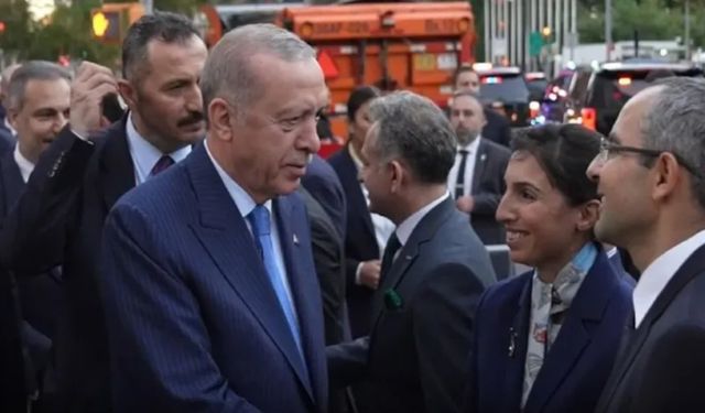 Hafize Gaye Erkan, ABD'de Cumhurbaşkanı Erdoğan'ı Karşıladı