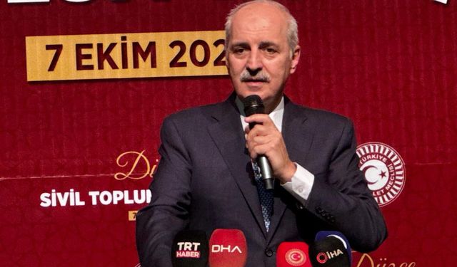 TBMM Başkanı Kurtulmuş: "Türkiye arz-ı mevudun gerçekleşmesine asla müsaade etmeyecektir"